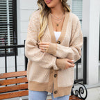 R&B | Gestreifte Klassische Strickjacke für Damen