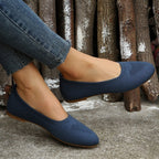 Damen Atmungsaktive Slip-On Ballerinas im minimalistischen Design R&B