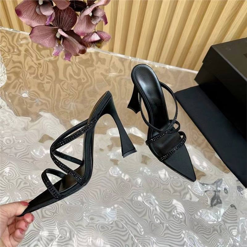 Damen elegante High Heel Sandalen mit modischen Riemen R&B