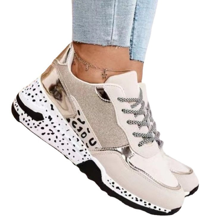 Damen Sportliche Sneaker mit modischem Glitzer-Detail und rutschsicherer Sohle R&B