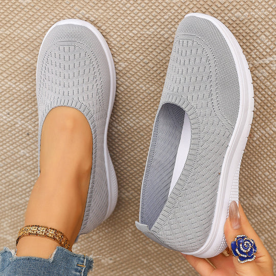 Damen Bequeme Freizeitschuhe mit elastischer Strickoberfläche R&B