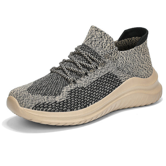 Damen Sportliche Strick-Sneaker mit elastischem Kragen und flexibel gedämpfter Sohle R&B