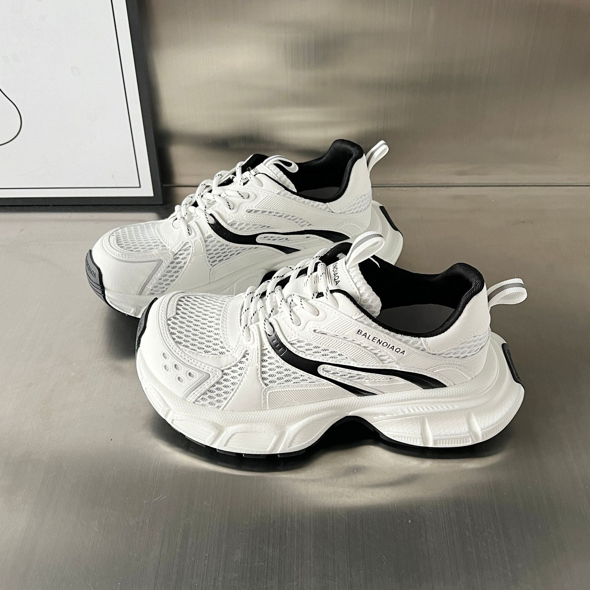 Damen Sportliche Chunky Sneakers mit atmungsaktivem Mesh und innovativem Dämpfungssystem R&B
