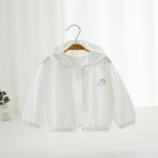 Unisex nan leichte Kapuzen-Sonnenschutz-Windjacke mit elastischen Bündchen R&B