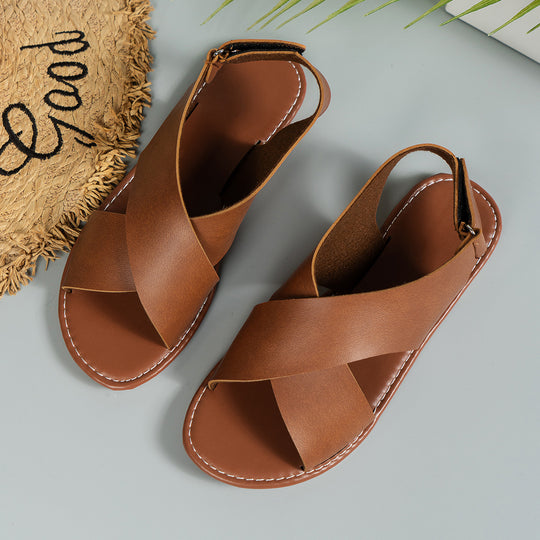 Damen Komfortable und stilvolle Sandalen mit verstellbarem Riemendesign R&B