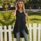 Damen Tunika mit fließendem Schnitt und praktischen Taschen R&B