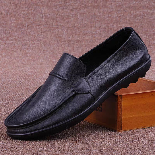 Herren elegante Lederloafers mit rutschfester Sohle R&B