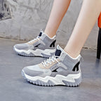 Damen Sportliche High-Top Sneakers mit wärmendem Innenfutter und rutschfester Sohle