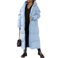 Damen Lange gesteppte Winterjacke R&B