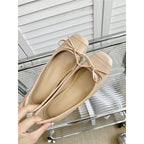 Damen elegante Ballerinas mit zierlichem Schleifenakzent R&B