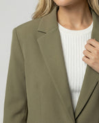 Damen elegantes Anzug-Set mit weitem Hosenbein und modernem Blazer