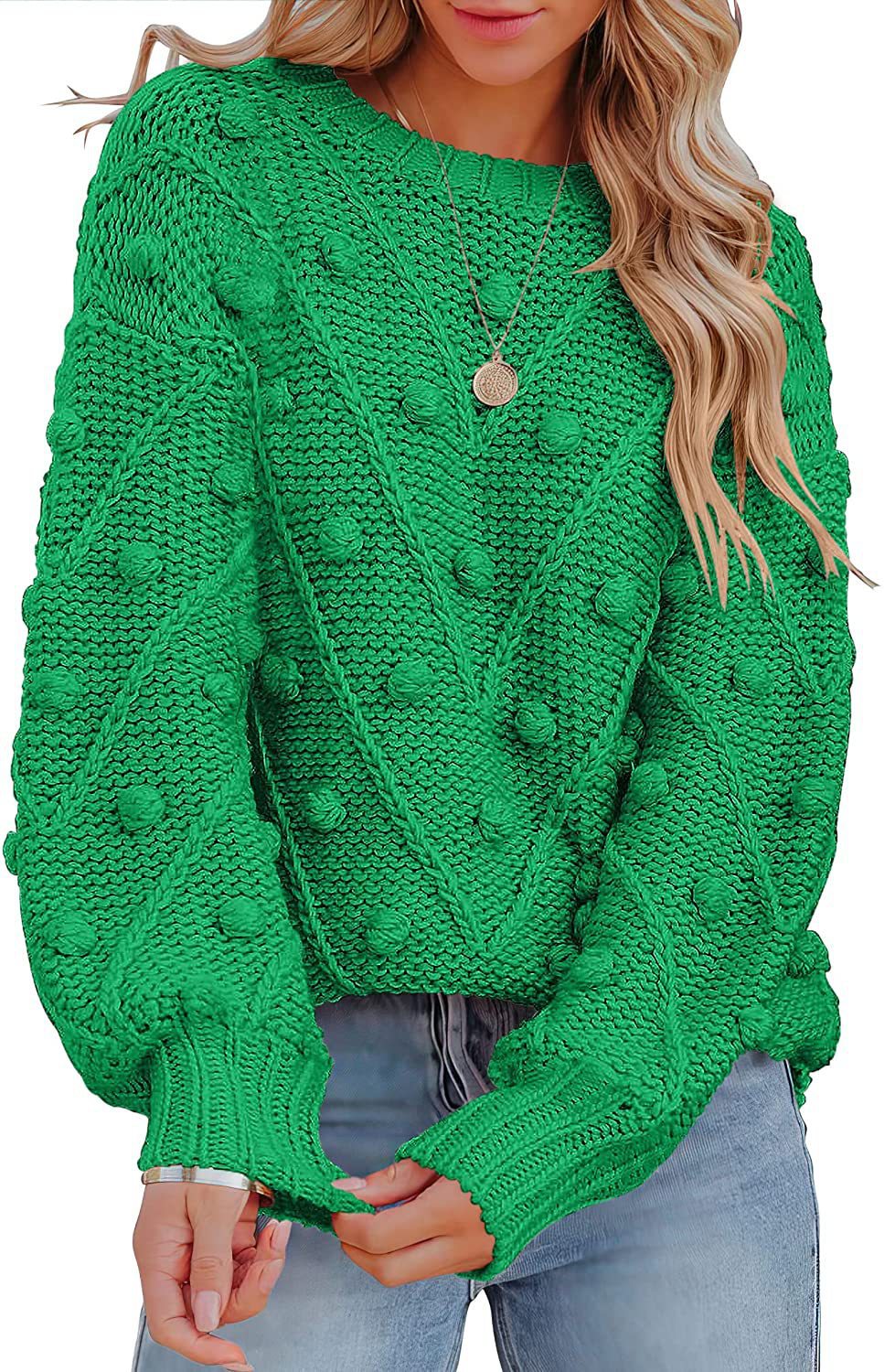 Damen stylischer Strickpullover mit strukturiertem 3D-Muster R&B