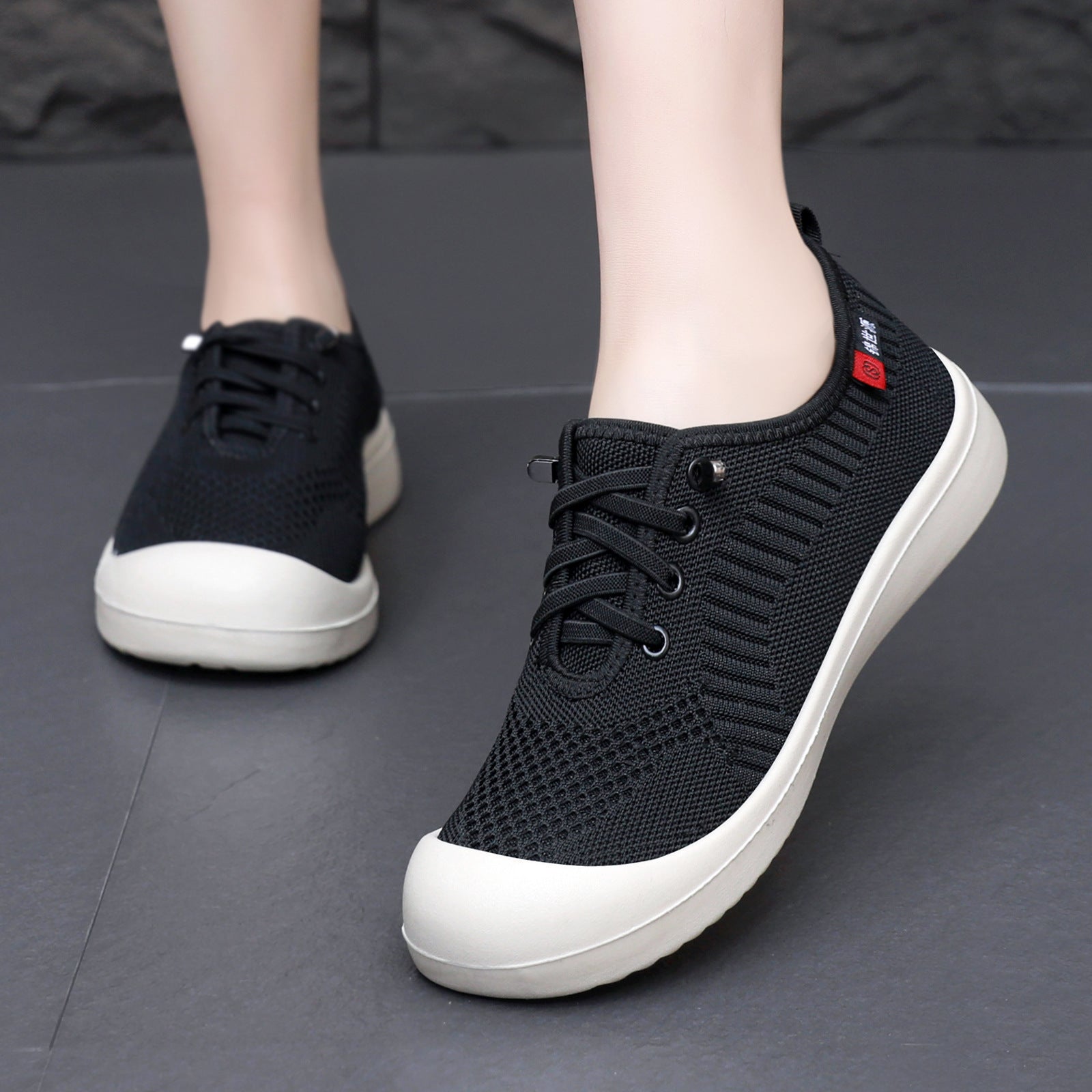 Damen Leichte und atmungsaktive Freizeitschuhe mit elastischem Obermaterial R&B