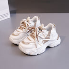 Damen modische Chunky Sneaker mit atmungsaktiver Mesh-Oberfläche und dämpfendem Fußbett R&B
