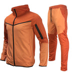 Herren sportliches Hoodie-Set mit atmungsaktiven Eigenschaften und modernen Kontrastdetails R&B