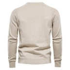 Herren Strickpullover mit strukturierter Rautenmuster-Optik und modischem Rundhalsausschnitt