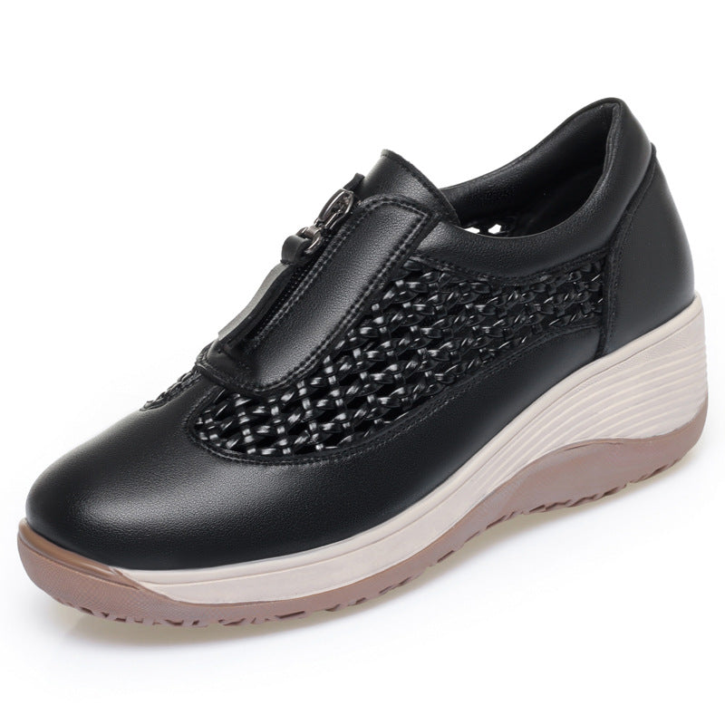 Damen Komfortable Slip-On Sneaker mit Atmungsaktivem Netzdesign und Bequemem Fußbett R&B