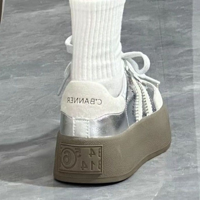 Damen Sportliche Sneakers mit dämpfender Plateau-Sohle