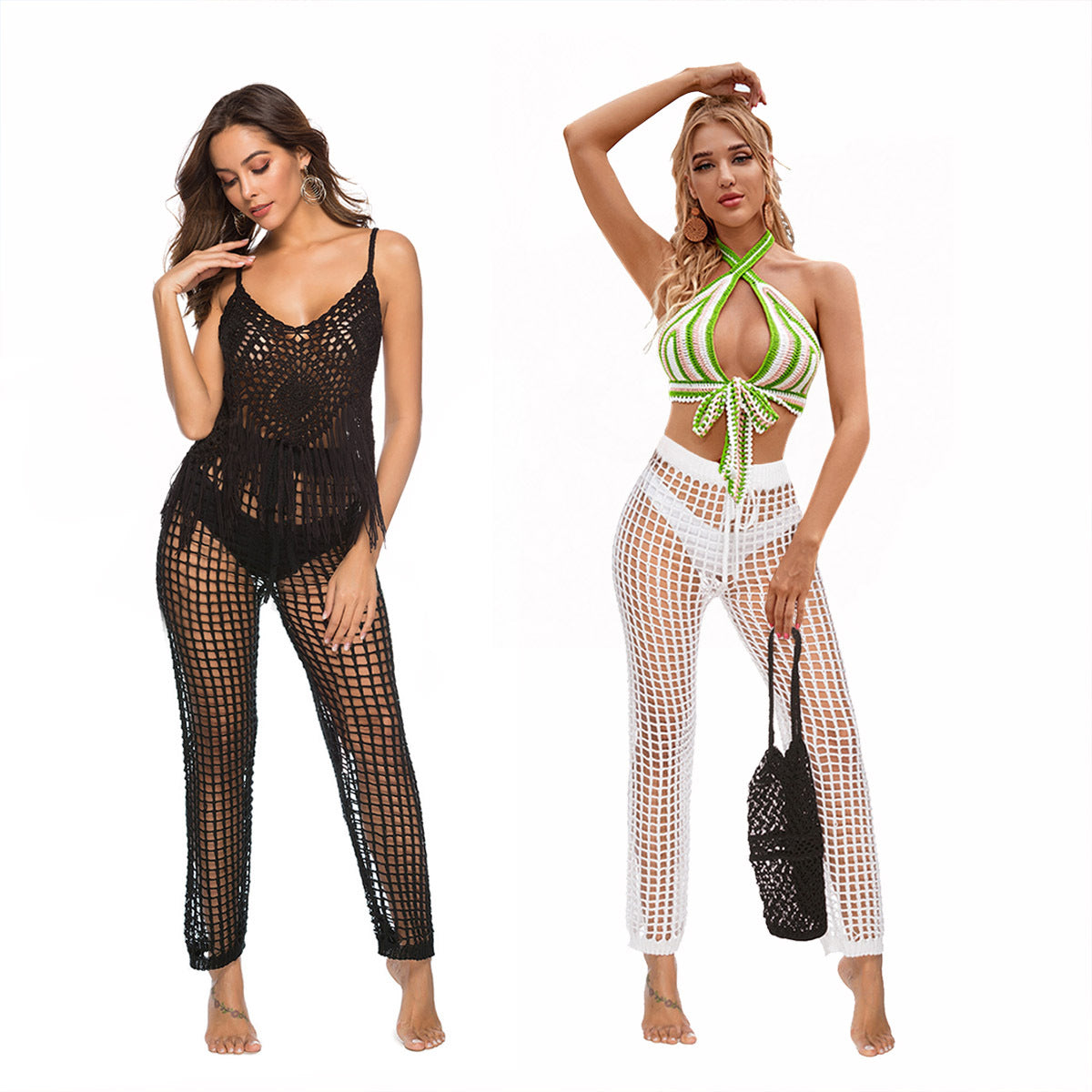 Damen lässige Netz-Hose R&B