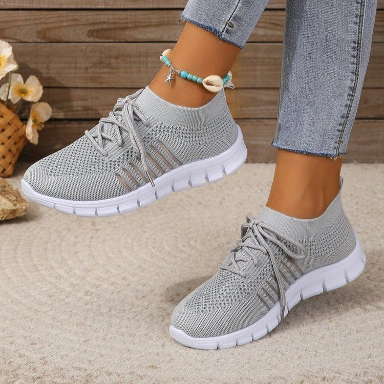Damen Atmungsaktive Sneakers mit flexiblem Strickdesign R&B