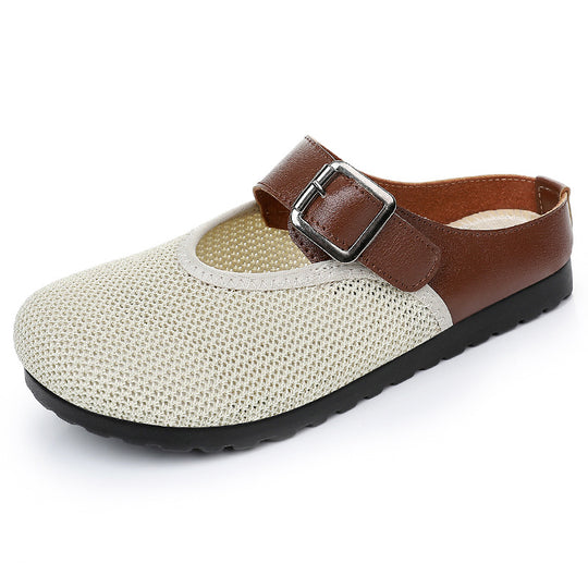 Damen Atmungsaktive Clogs mit modischem Riemen R&B