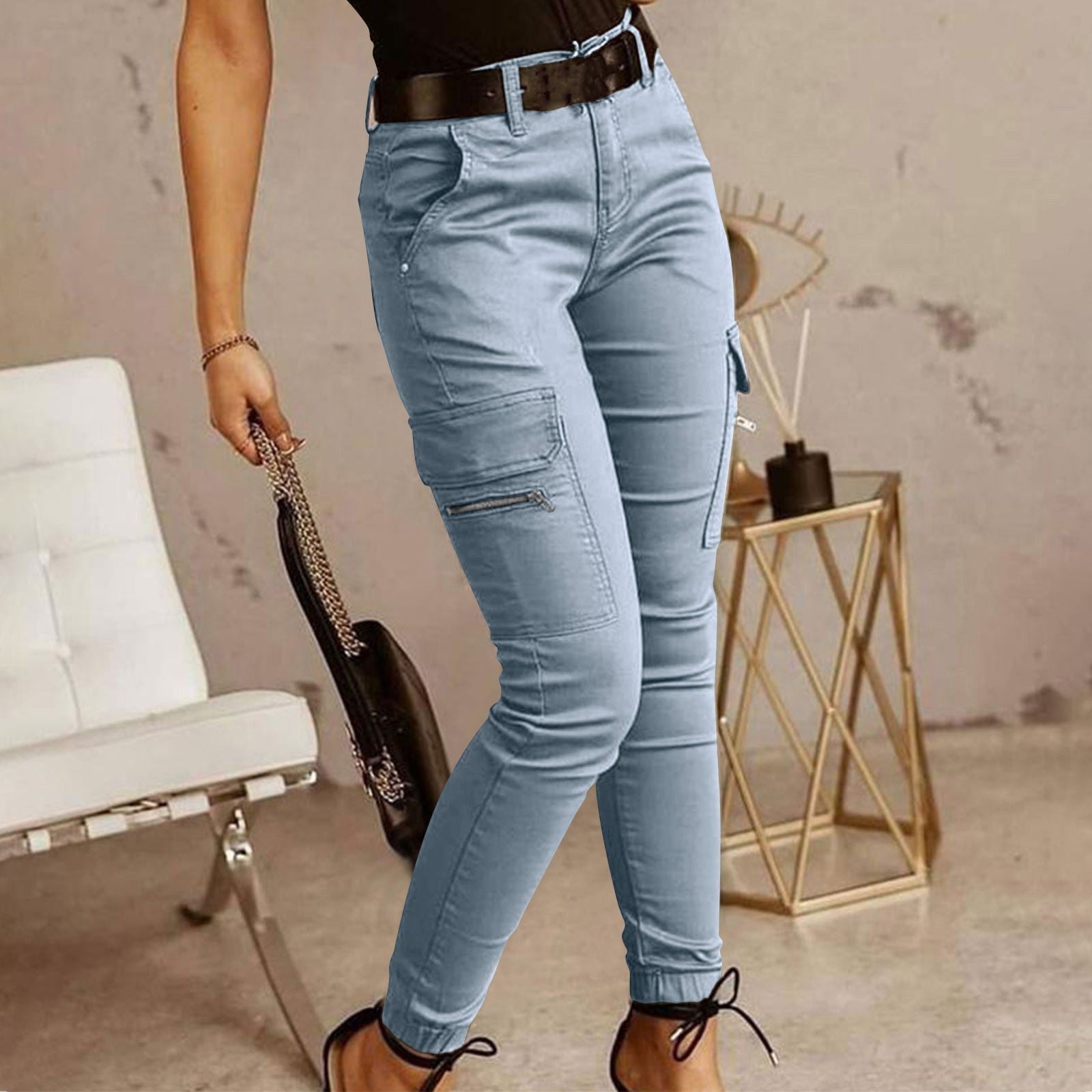 Damen Cargo-Hose mit praktischen Taschen und modernem Schnitt R&B