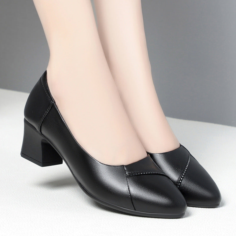 Damen Bequeme Pumps mit elegantem Blockabsatz und klassischem Design R&B