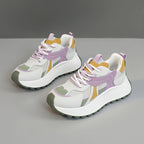Damen Sportliche Plateau-Sneaker mit trendiger FarbgR&Bung und dämpfender Sohle R&B
