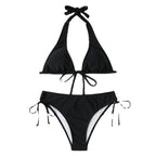 Damen Triangel-Bikini mit verstellbaren Trägern und seitlichem BindR&Band R&B
