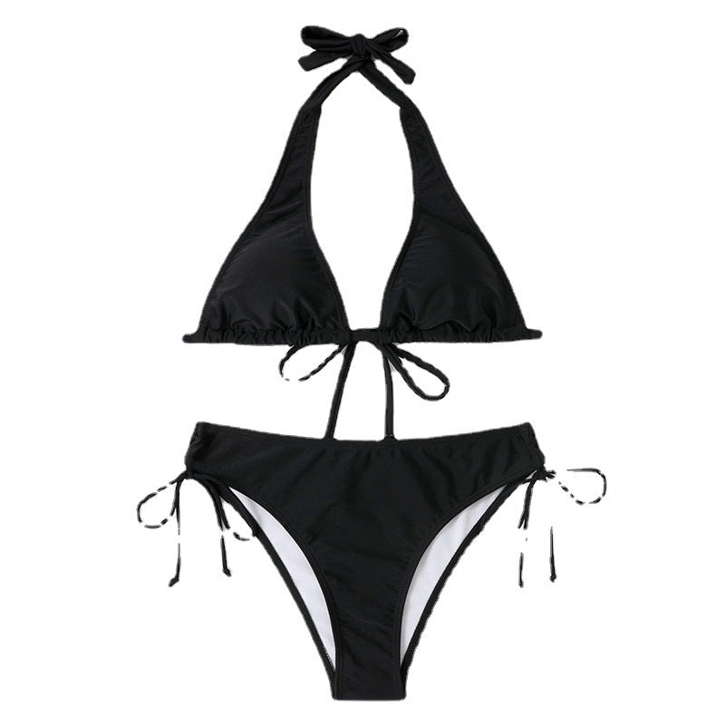 Damen Triangel-Bikini mit verstellbaren Trägern und seitlichem BindR&Band R&B
