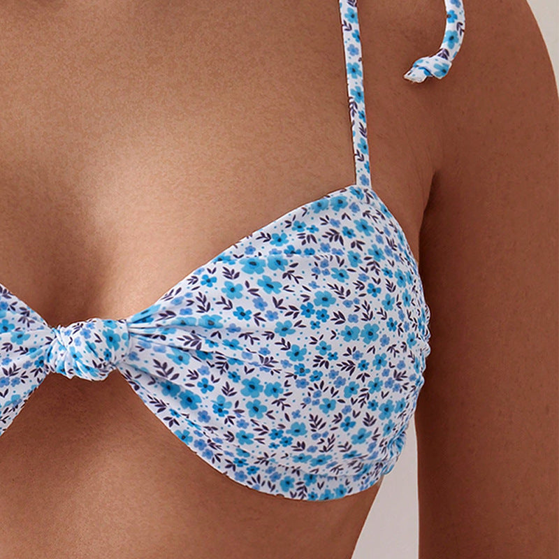 Damen Triangel-Bikini mit floralem Design und verstellbaren Trägern R&B 1778573006