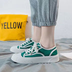 Damen lässige Stoff-Sneaker mit kontrastierendem Design R&B