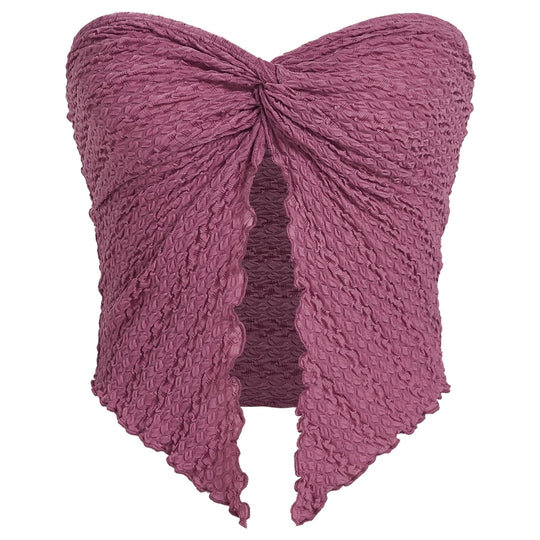 Damen ärmelloses Top mit elegantem Wickeldesign R&B