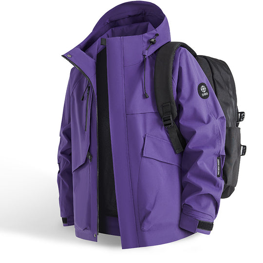 Herren technische Outdoor-Jacke mit innovativem Taschenkonzept und atmungsaktiven Materialien R&B