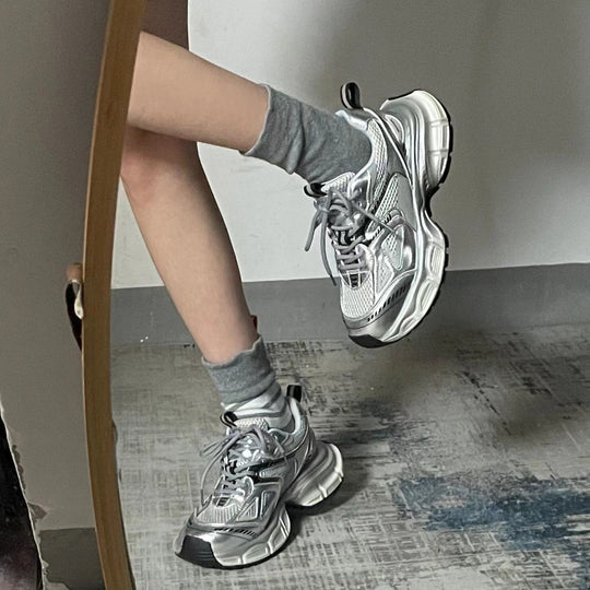 Damen Sportliche Laufschuhe mit dämpfender Sohle und atmungsaktiven Mesh-Einsätzen R&B