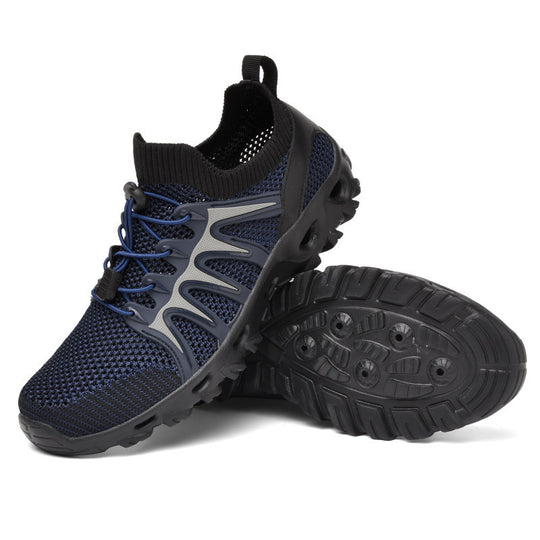 Damen Atmungsaktive Sportschuhe mit elastischem Schnürsystem und rutschfester Sohle R&B