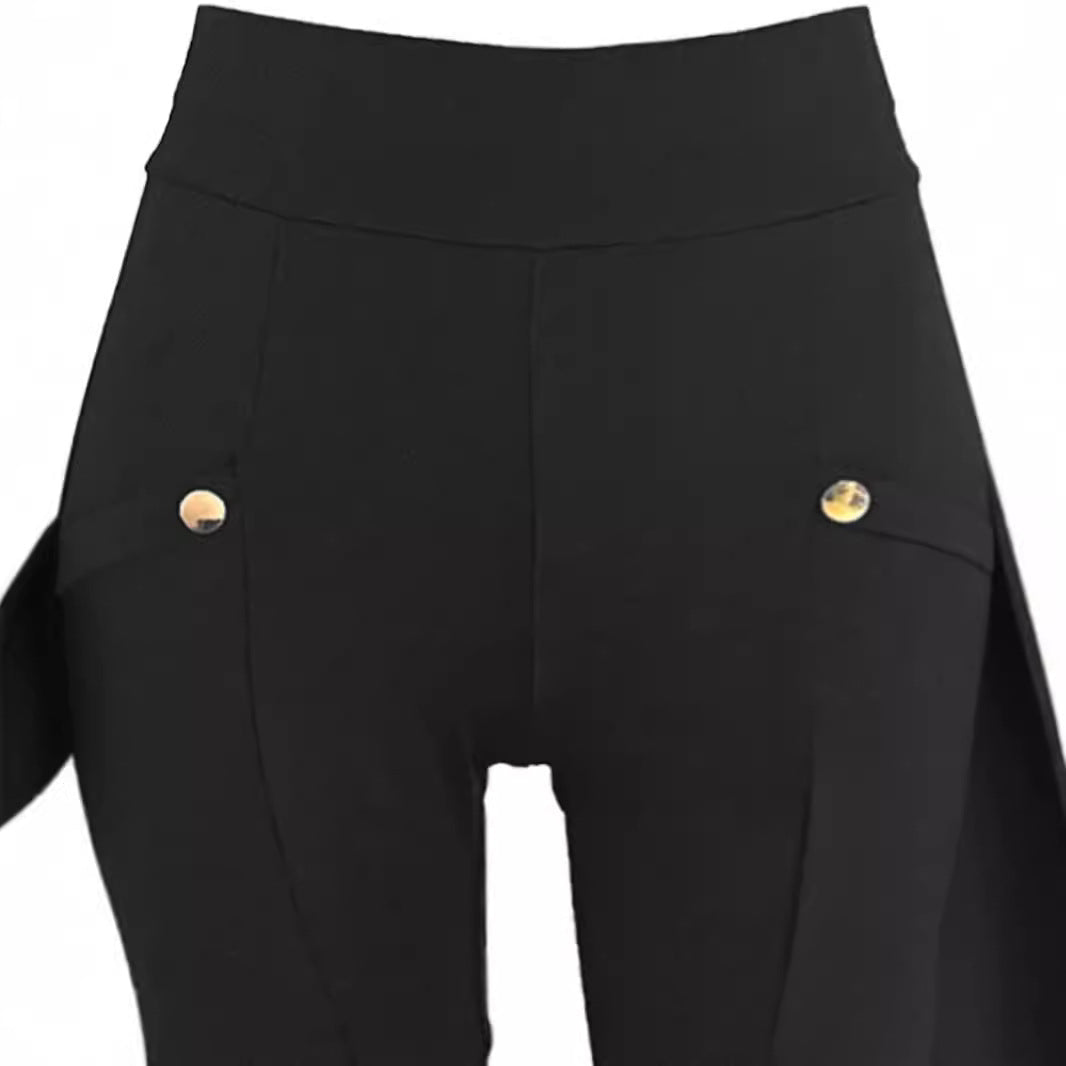 Damen Sportliche Freizeithose mit praktischen Cargo-Taschen und Knopfdetails R&B