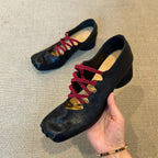 Damen modische Sling-Pumps mit elastischen Bändern