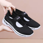 Damen Komfortable Slip-On Sneakers mit elastischem Riemen R&B