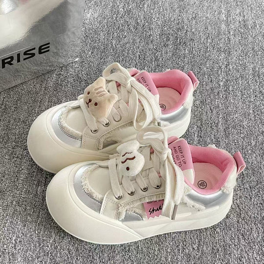 Damen Sneakers mit verspieltem Tiermotiv und gepolsterter Sohle R&B