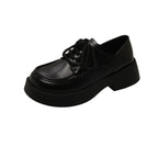 Damen Schnürschuhe mit glänzender Oberfläche und bequemer Sohle R&B