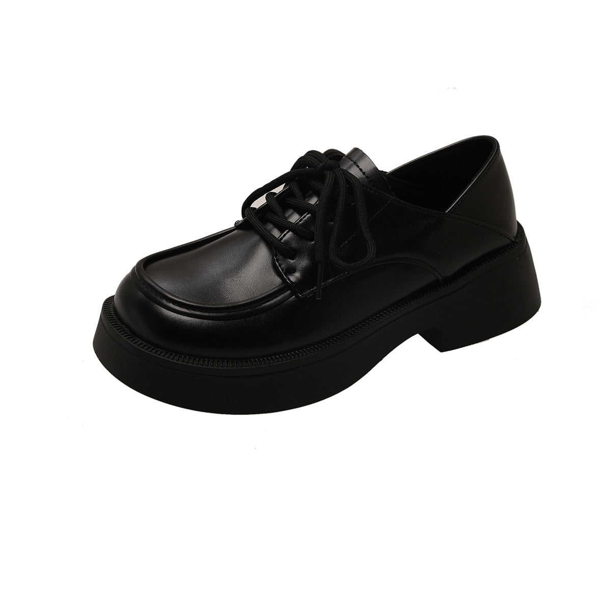 Damen Schnürschuhe mit glänzender Oberfläche und bequemer Sohle R&B