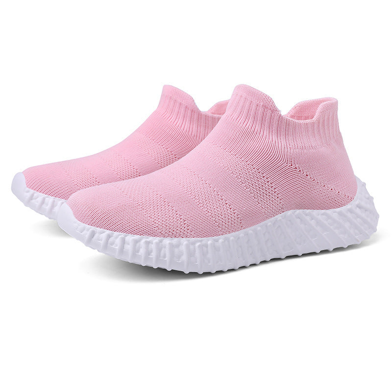Damen atmungsaktive und elastische Stricksneaker R&B