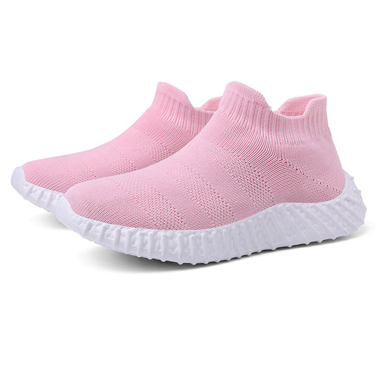 Damen atmungsaktive und elastische Stricksneaker R&B