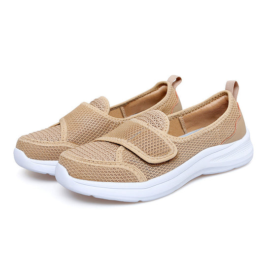 Damen Atmungsaktive Slip-On Sneakers mit praktischem Klettverschluss R&B