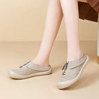 Damen modische Clogs mit praktischer Reißverschlussöffnung und rutschfester Sohle R&B