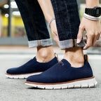 Damen Atmungsaktive Slip-On Freizeitschuhe mit flexiblem Obermaterial