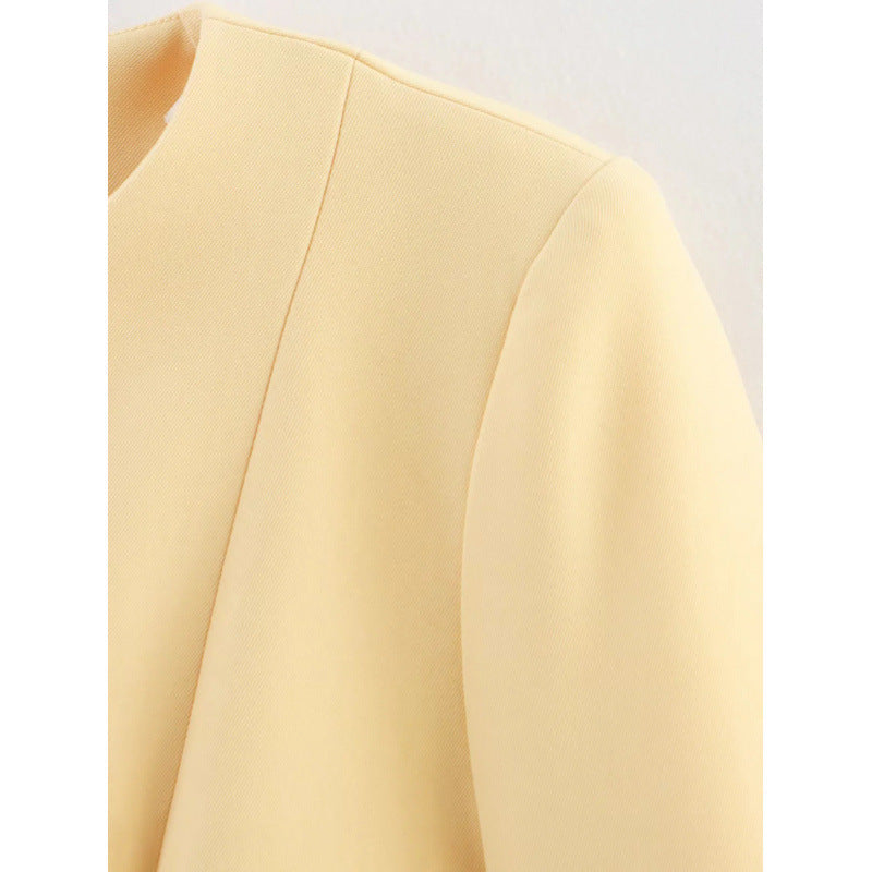 Damen moderne Blazerjacke mit strukturiertem Design R&B