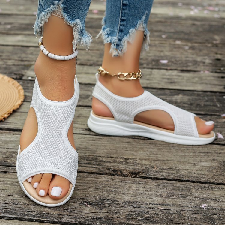 Damen Freizeit-Sandalen mit atmungsaktivem Netzdesign und rutschfester Sohle R&B