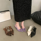 Damen Slingpumps mit eleganter Raffung